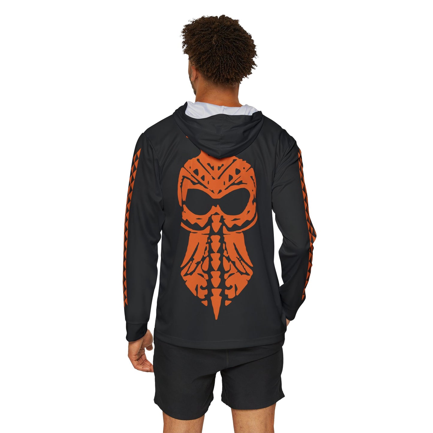 Hawaii Tribal Mask Men's Sports Warmup Hoodie