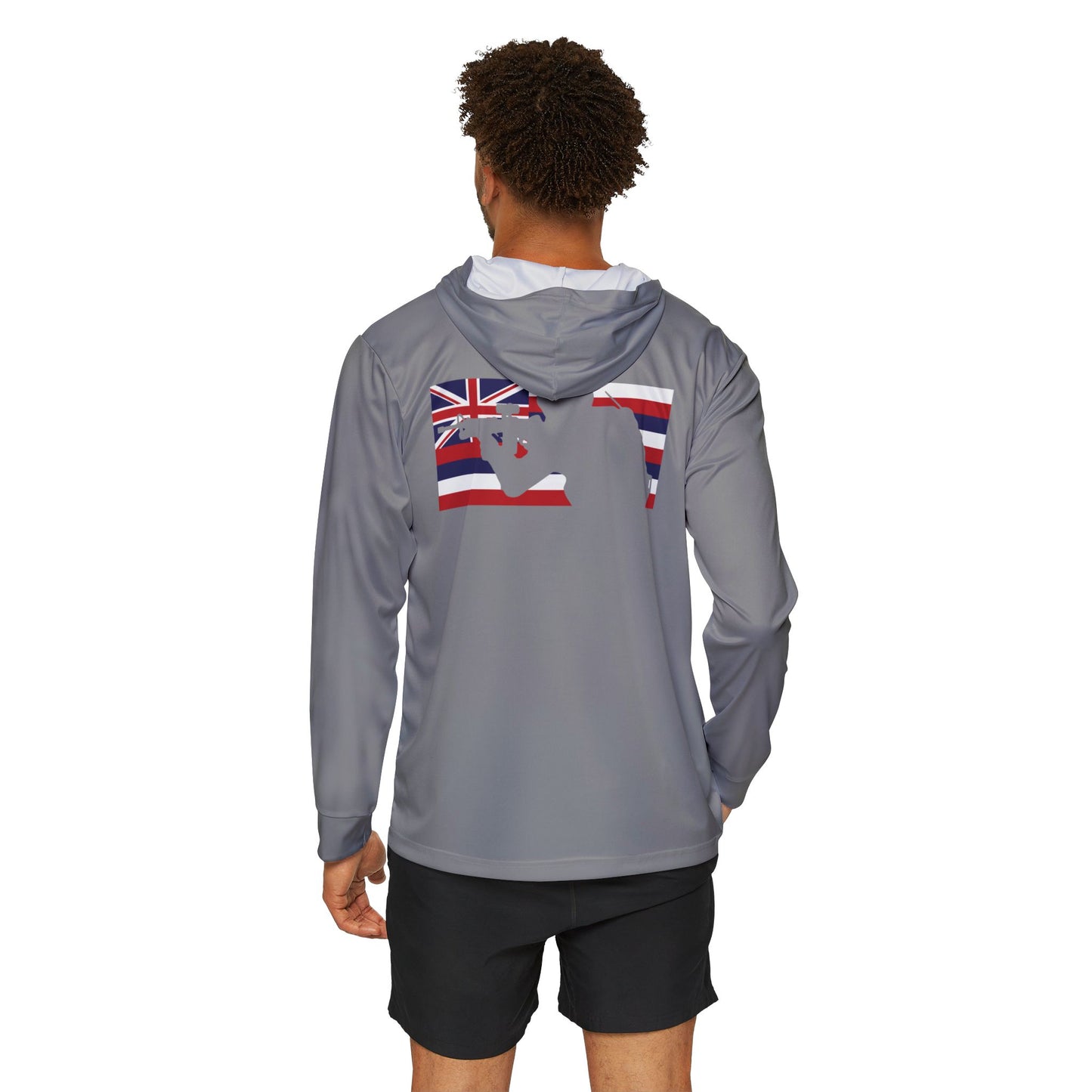 Hawaii Flag Men's Sports Warmup Hoodie