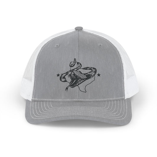 SA Logo Black Richardson 112 Snapback Trucker Cap