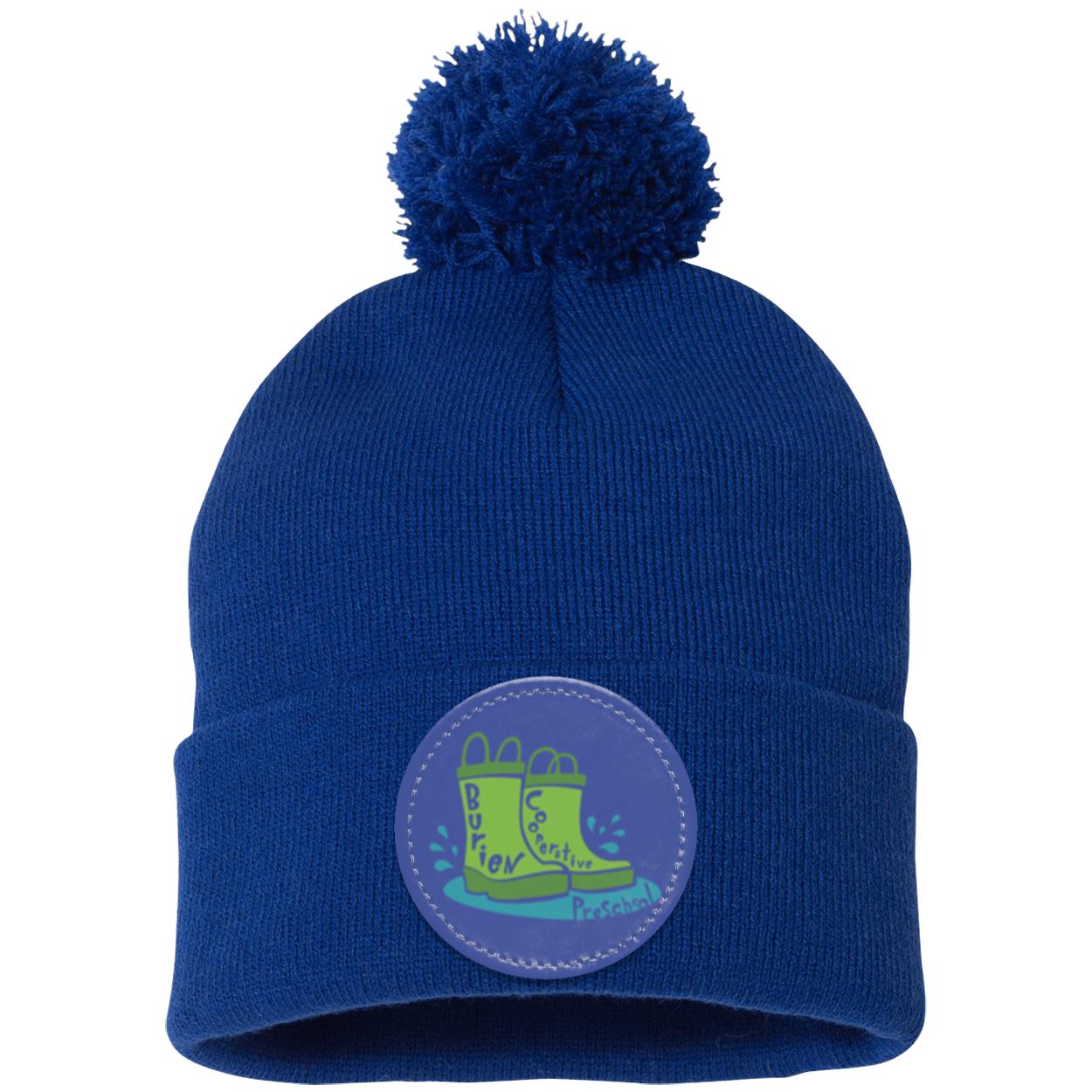 Burien Coop. Preschool Pom Pom Knit Cap - Patch
