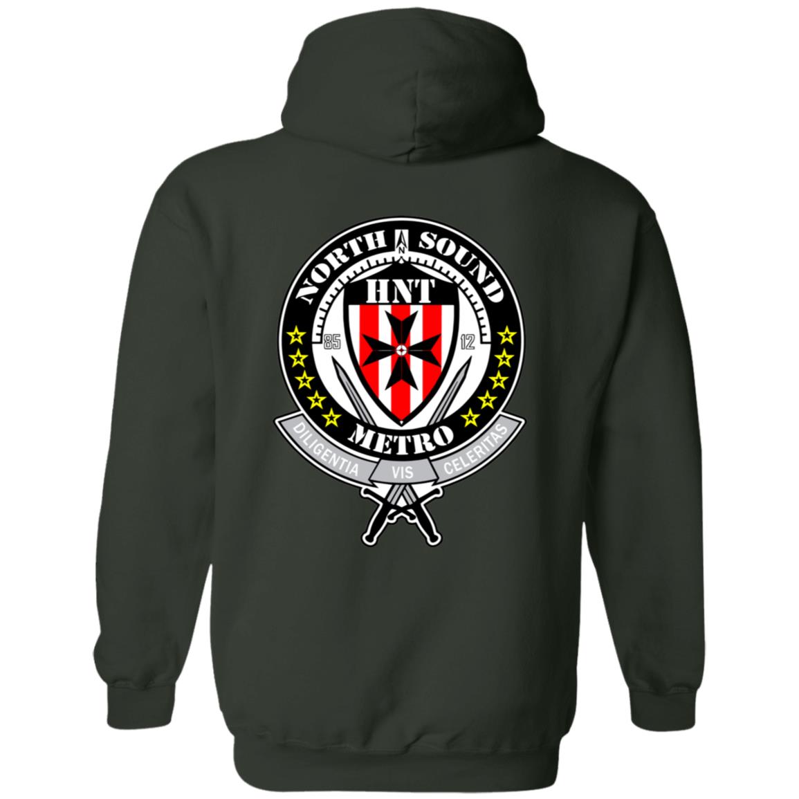 NSM HNT Front/Back Logo Pullover Hoodie