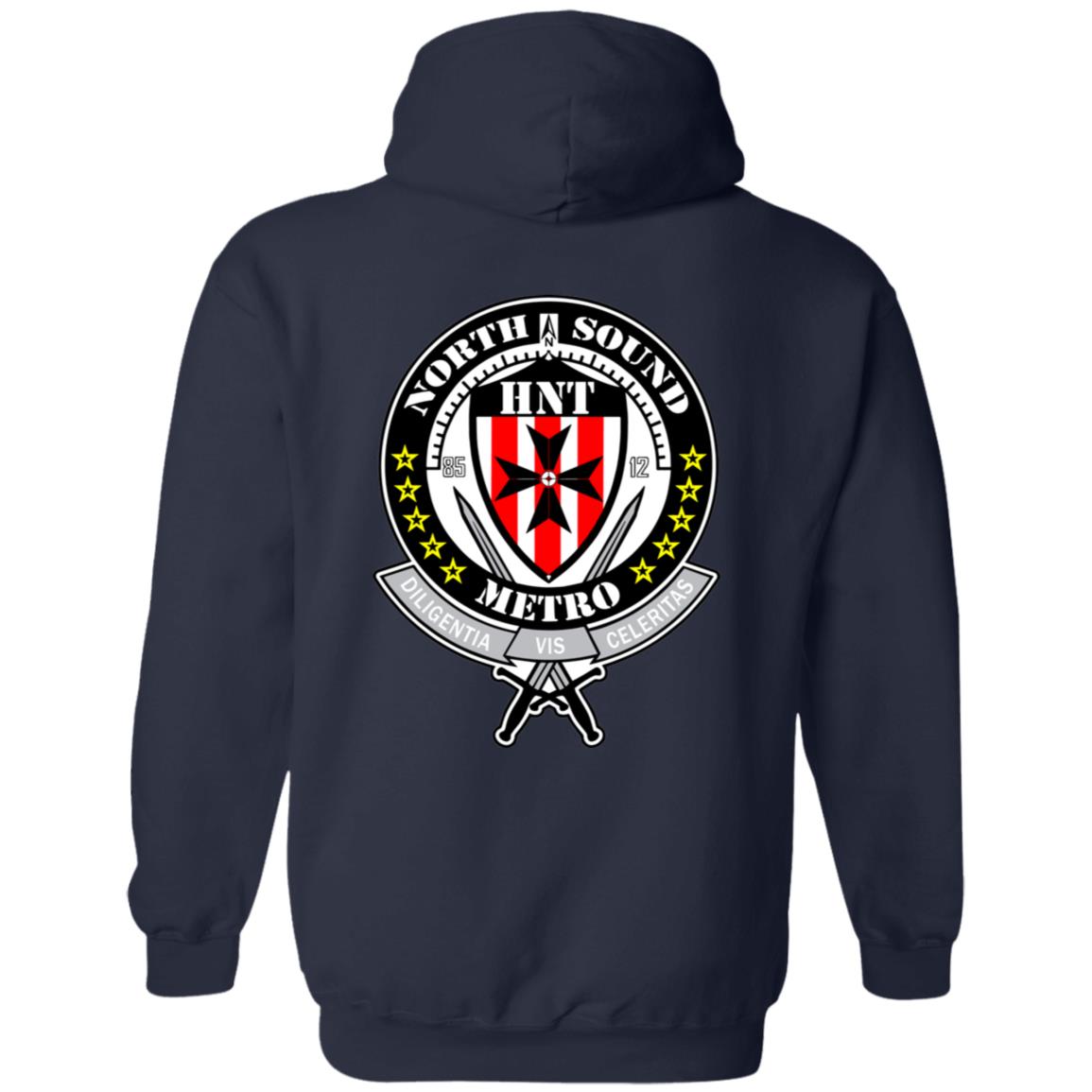 NSM HNT Front/Back Logo Pullover Hoodie