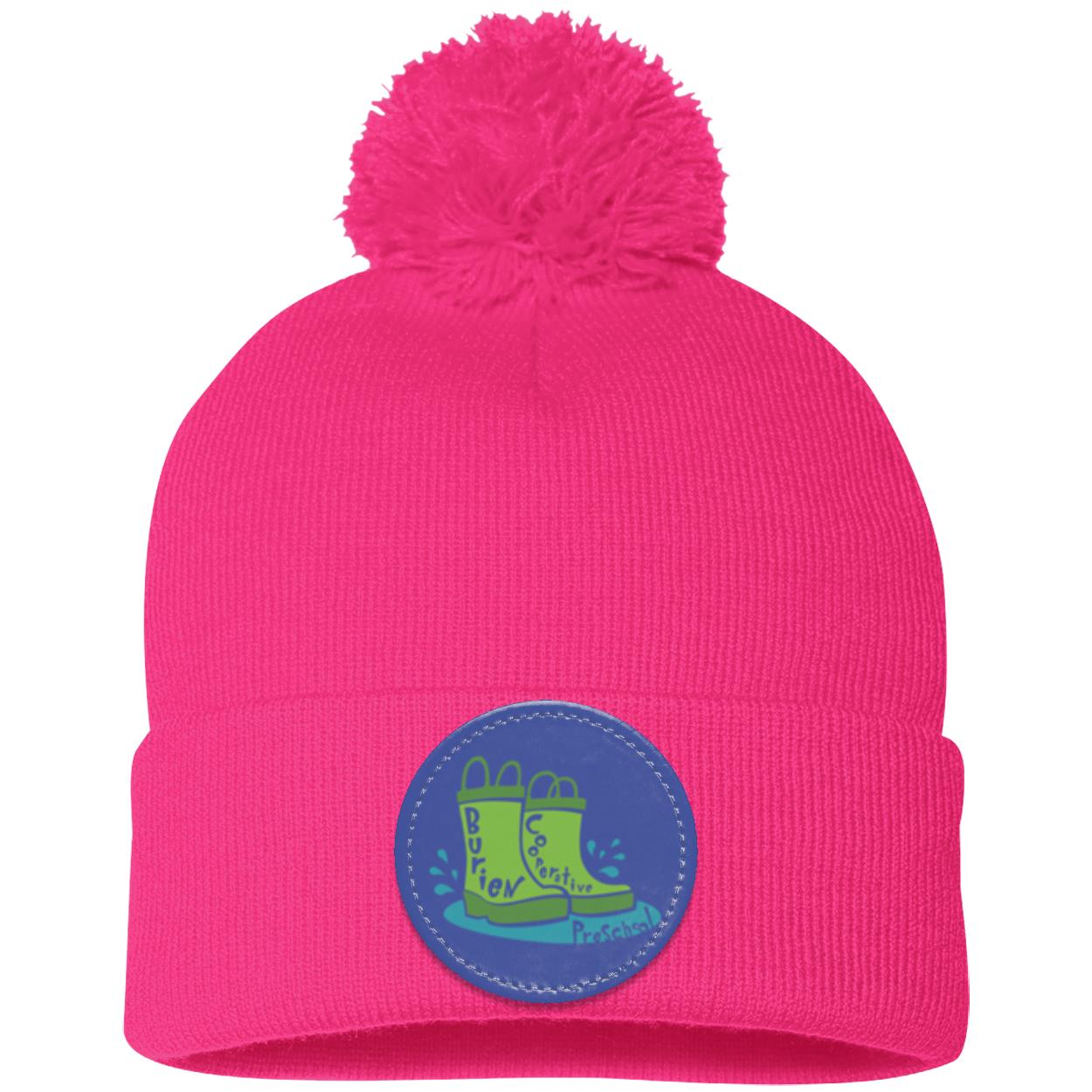 Burien Coop. Preschool Pom Pom Knit Cap - Patch