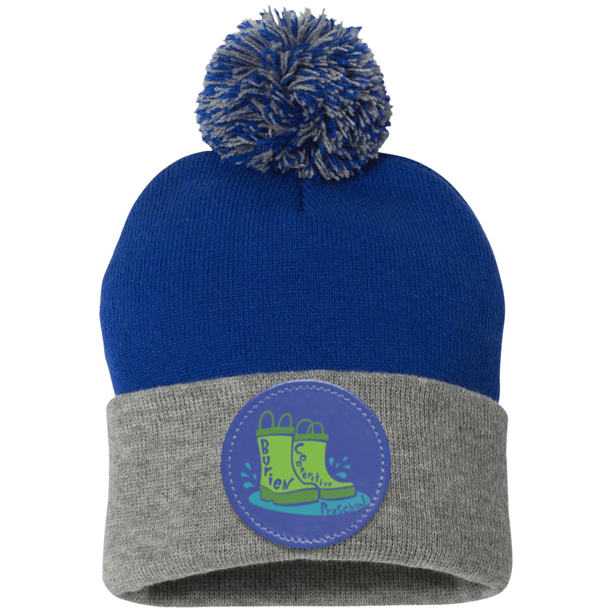 Burien Coop. Preschool Pom Pom Knit Cap - Patch