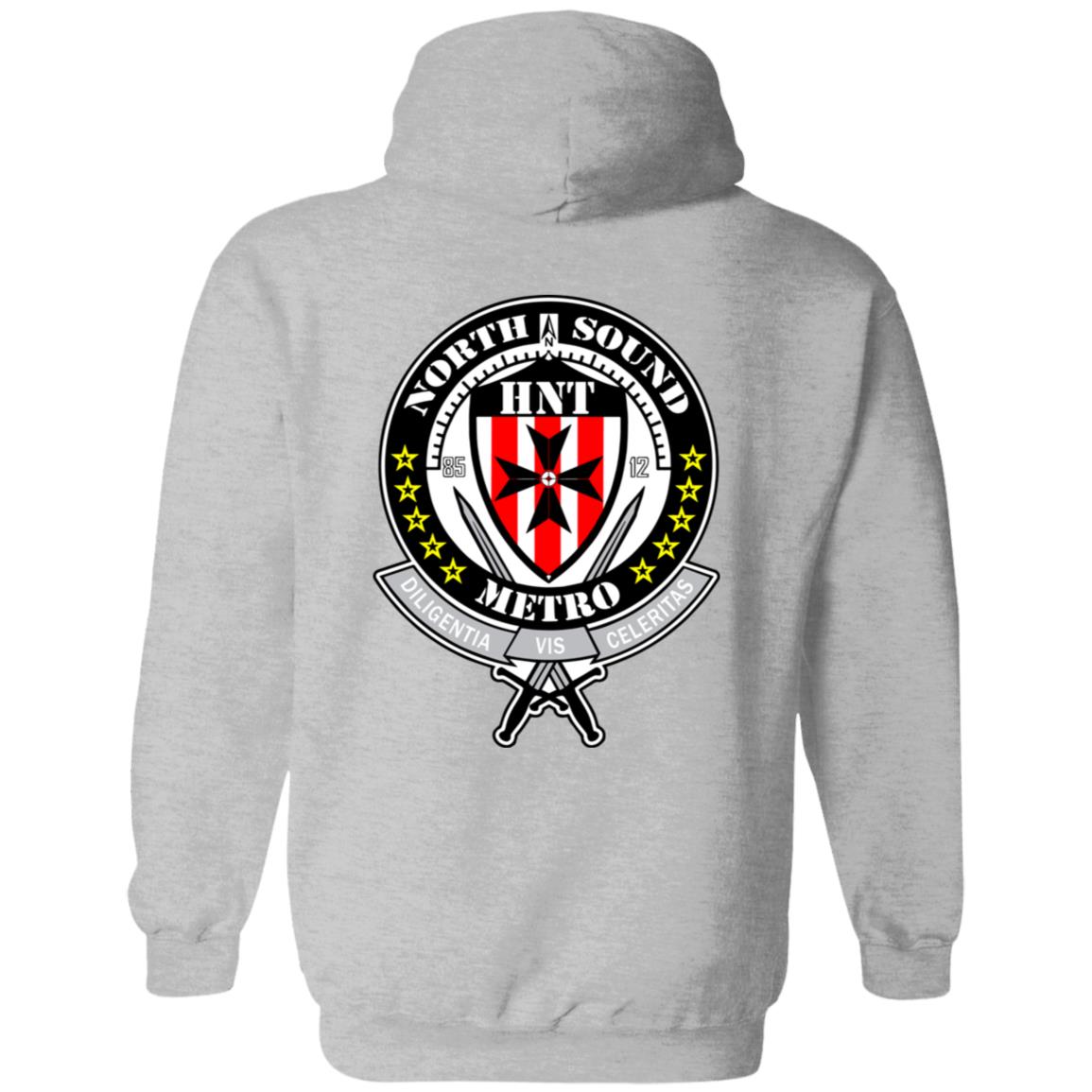 NSM HNT Front/Back Logo Pullover Hoodie