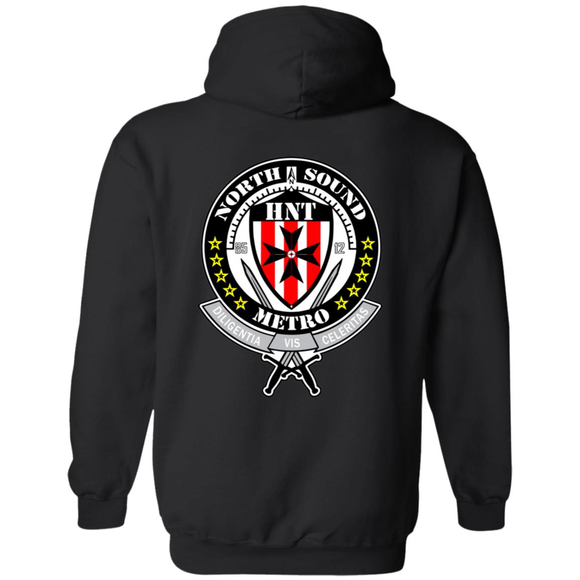NSM HNT Front/Back Logo Pullover Hoodie