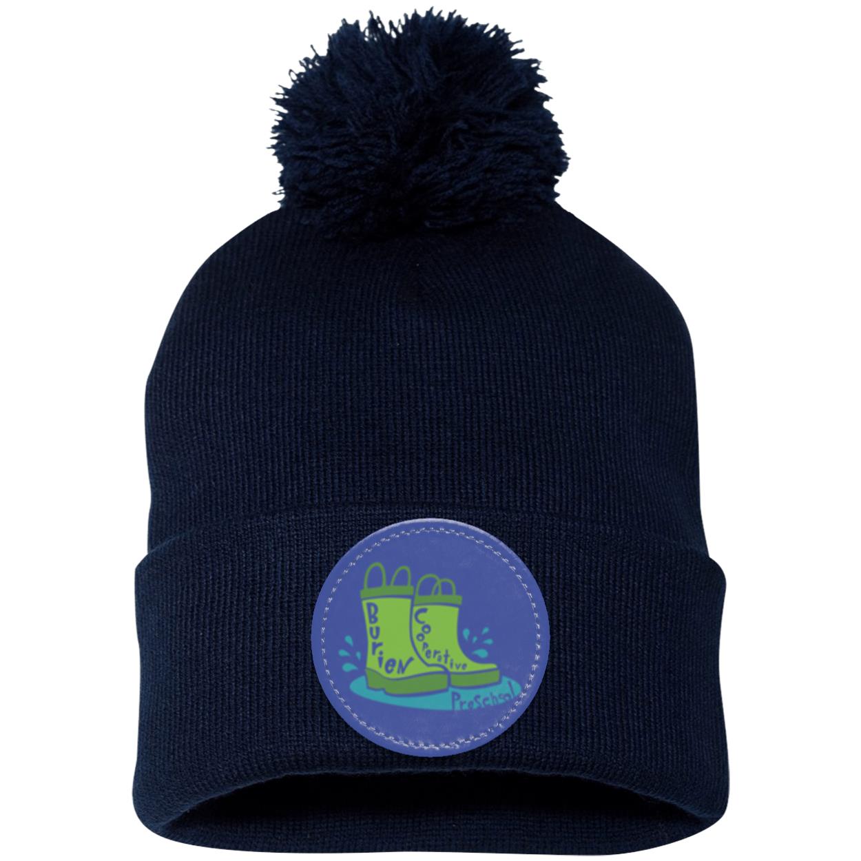 Burien Coop. Preschool Pom Pom Knit Cap - Patch