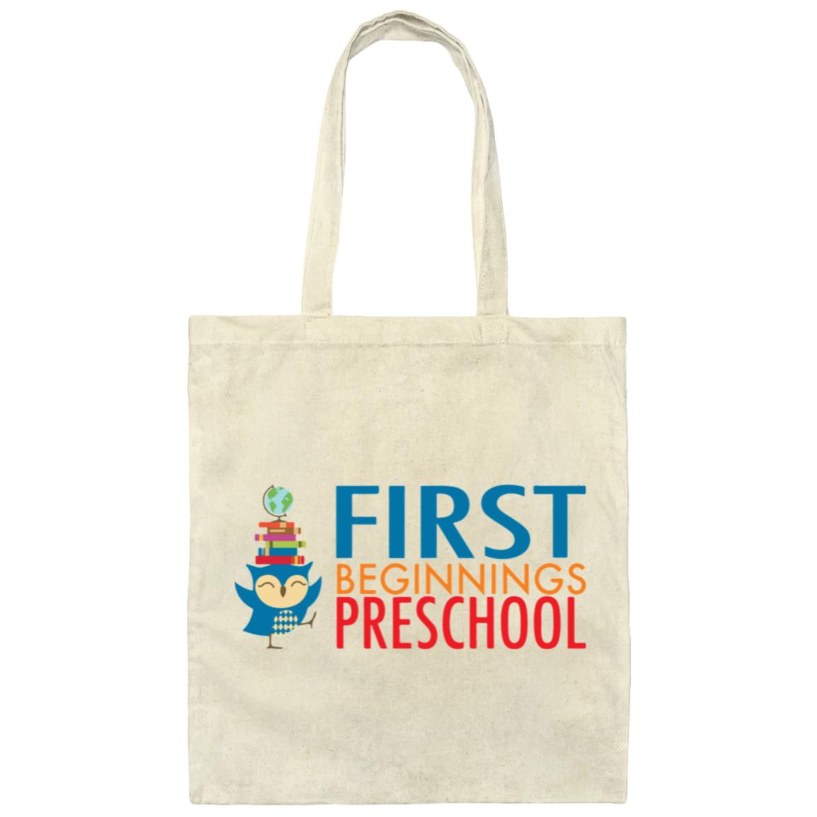 First Beginnings Preschool Canvas Tote Bag