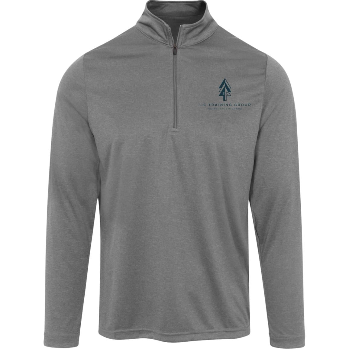 1IC Mens Heather Quarter Zip