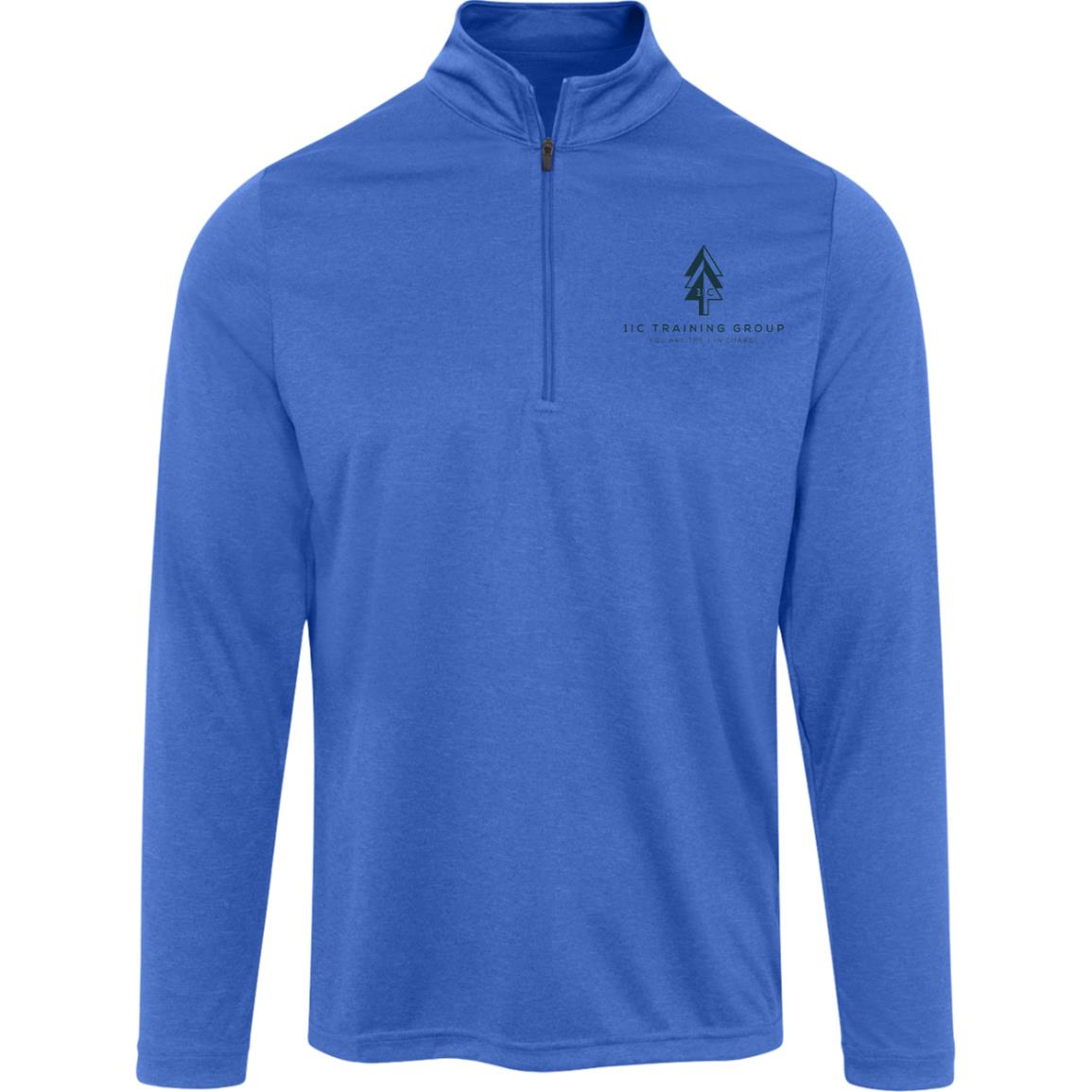 1IC Mens Heather Quarter Zip