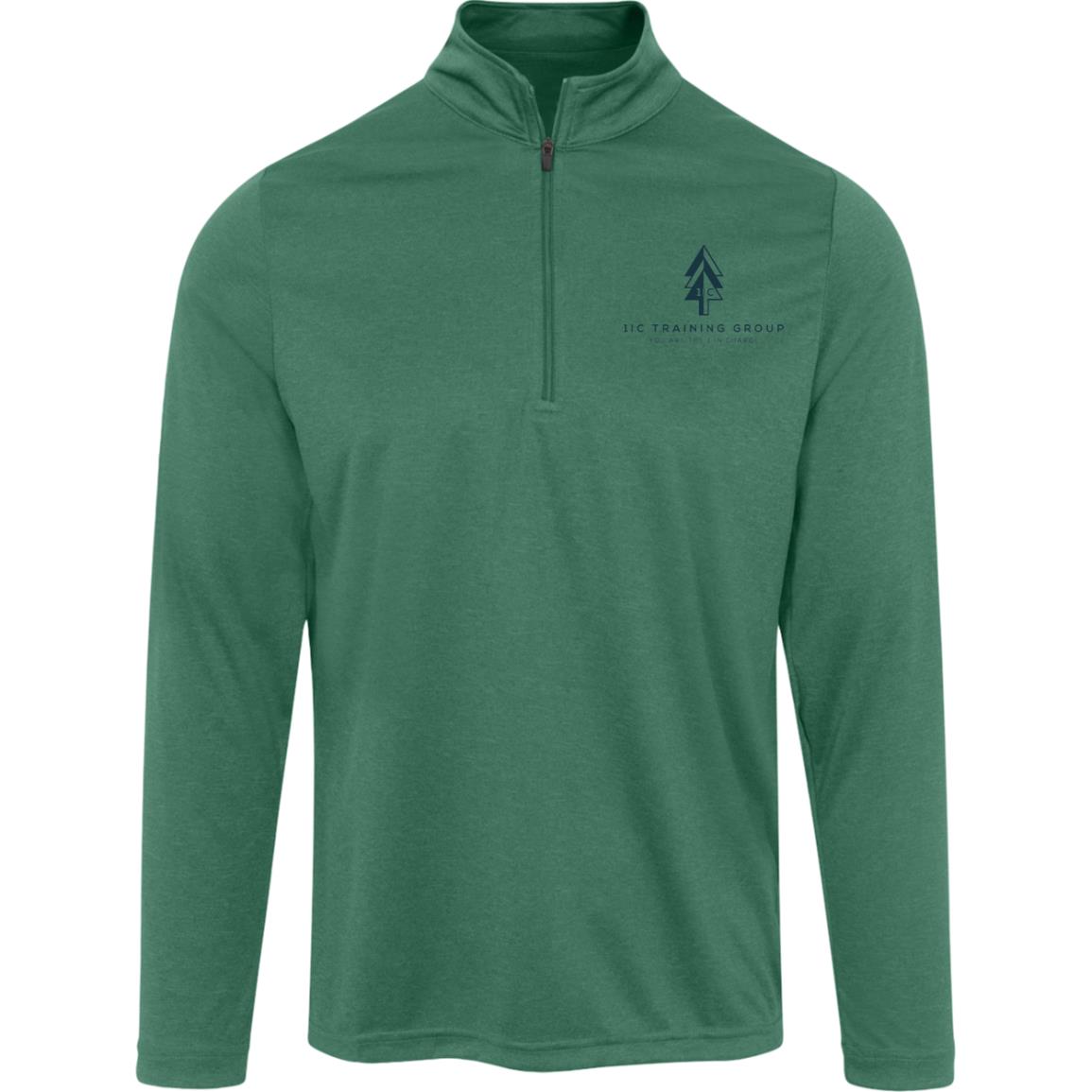 1IC Mens Heather Quarter Zip