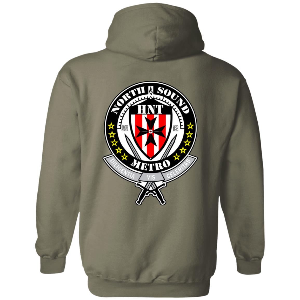 NSM HNT Front/Back Logo Pullover Hoodie