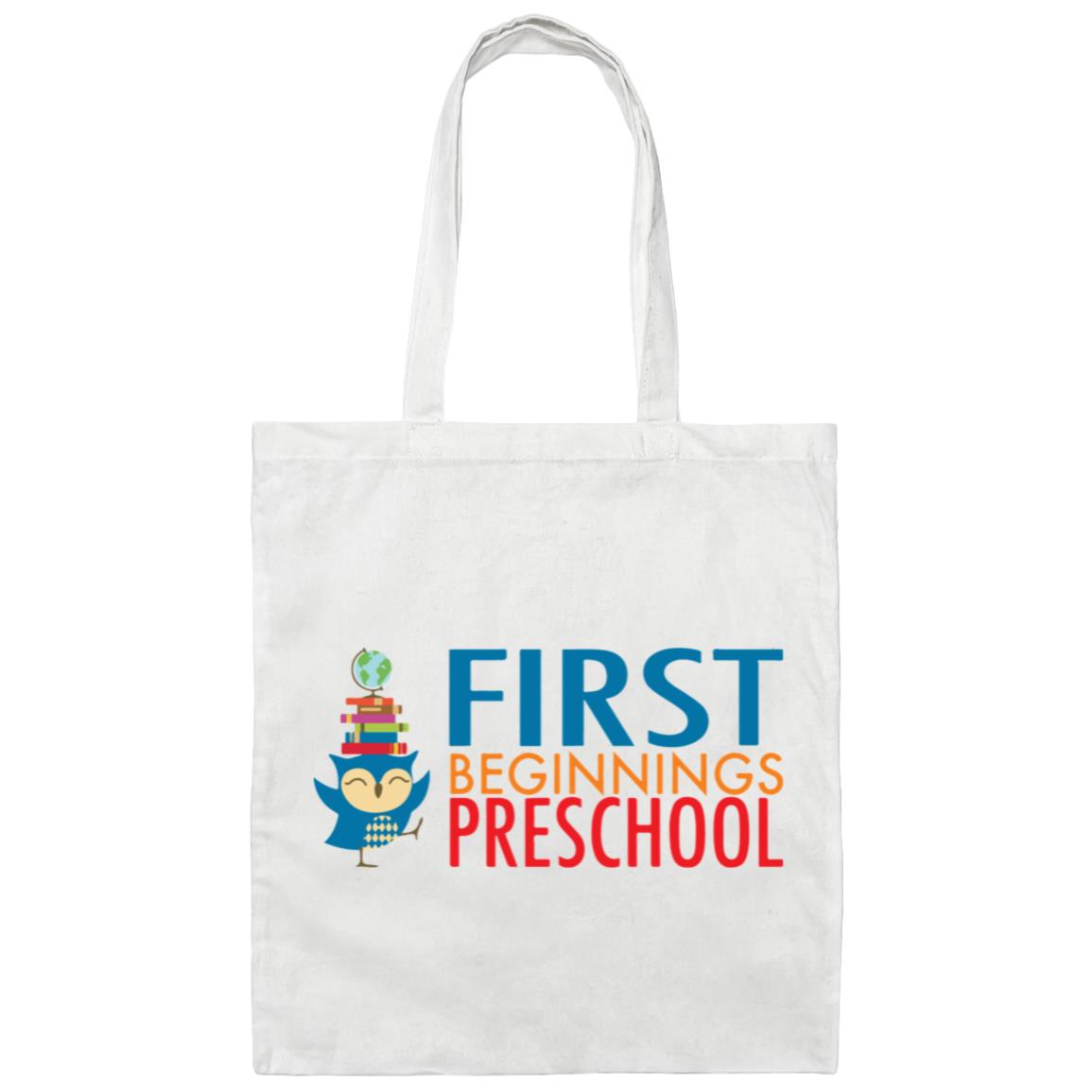 First Beginnings Preschool Canvas Tote Bag