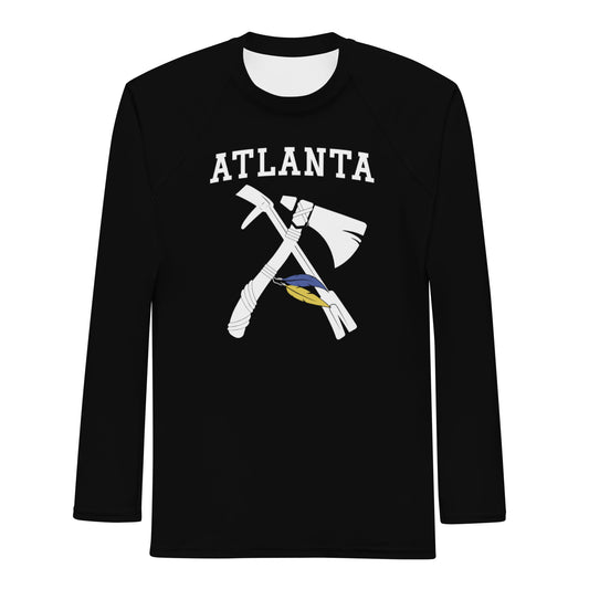 Atlanta White Logo Men's Rash Guard