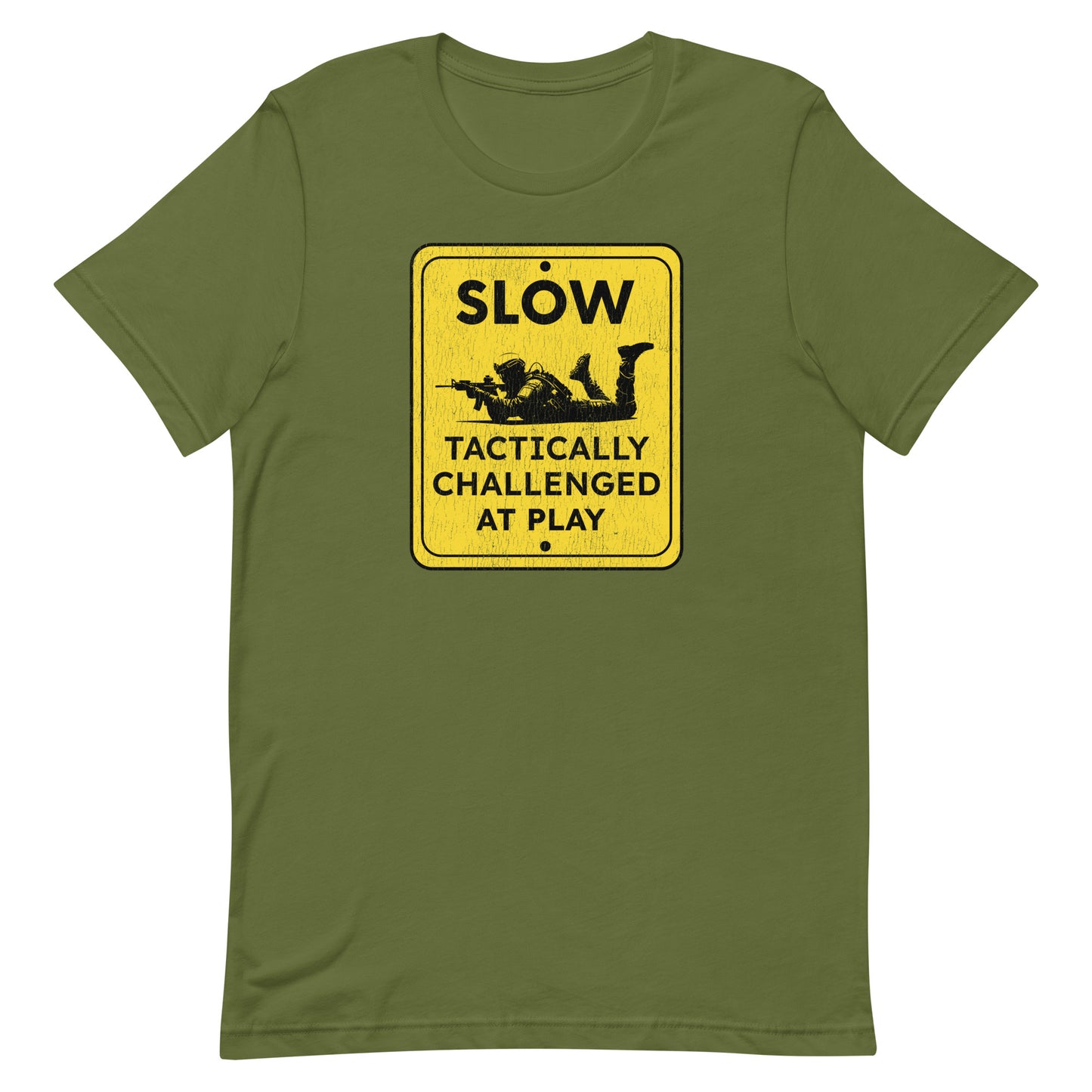 Slow Tactically Challenged at Play Unisex t-shirt