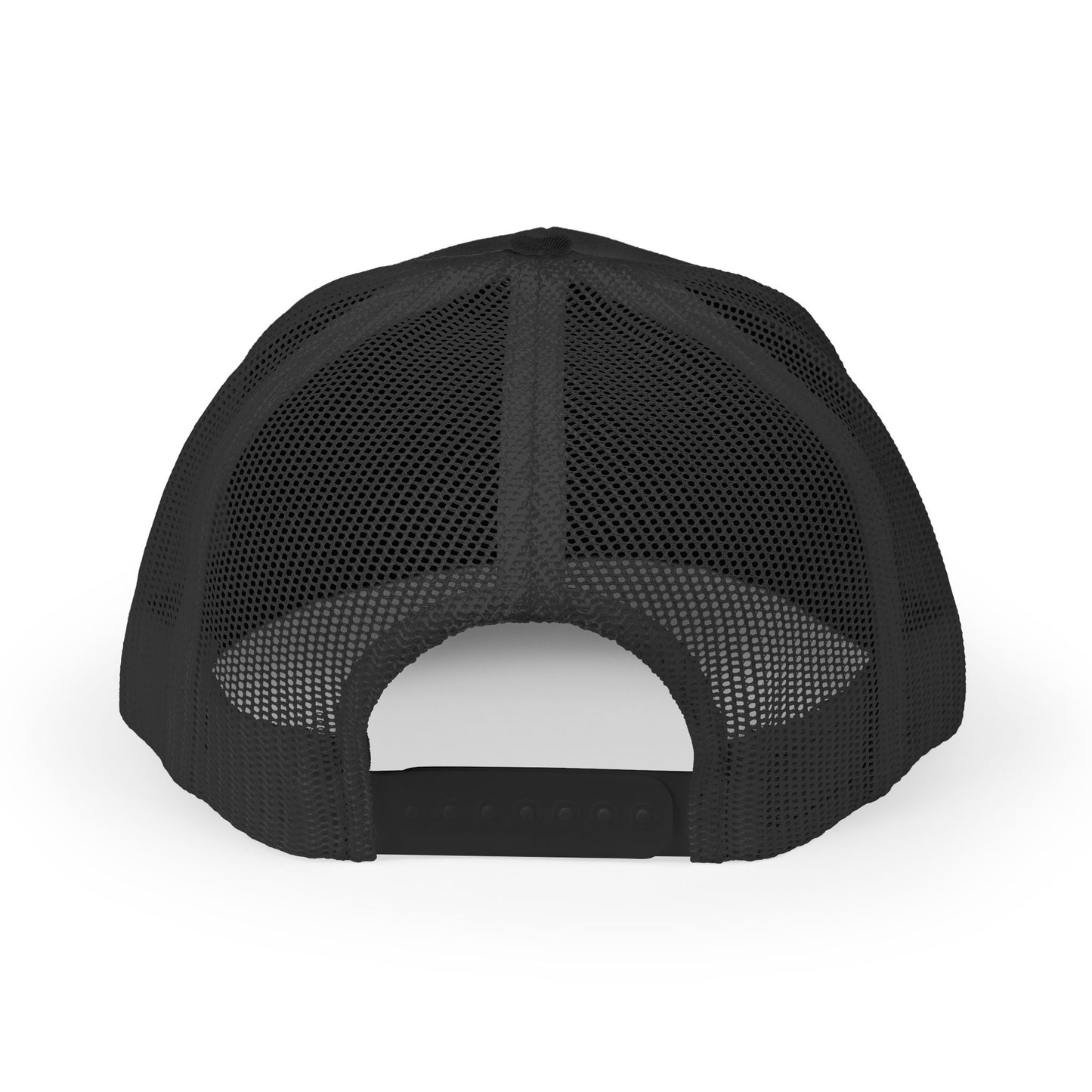 Render Safe Retro Trucker Hat – Red 'Render Safe' Script Logo Mesh Cap