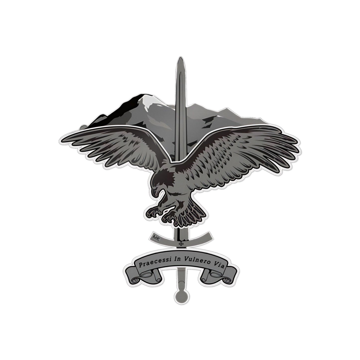 Lakewood Grey Eagle Die-Cut Stickers, (DTF)