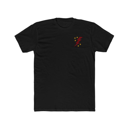 Team Before Self T‑Shirt — Lightning Bolt Chest Logo, Bold Back Slogan