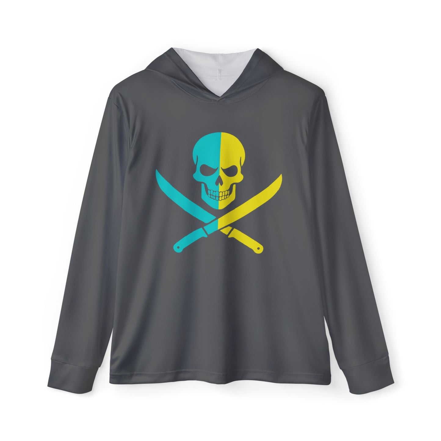 JR 2-Tone Hoodie — Two-Tone Pirate Skull Sports Warmup Hoodie