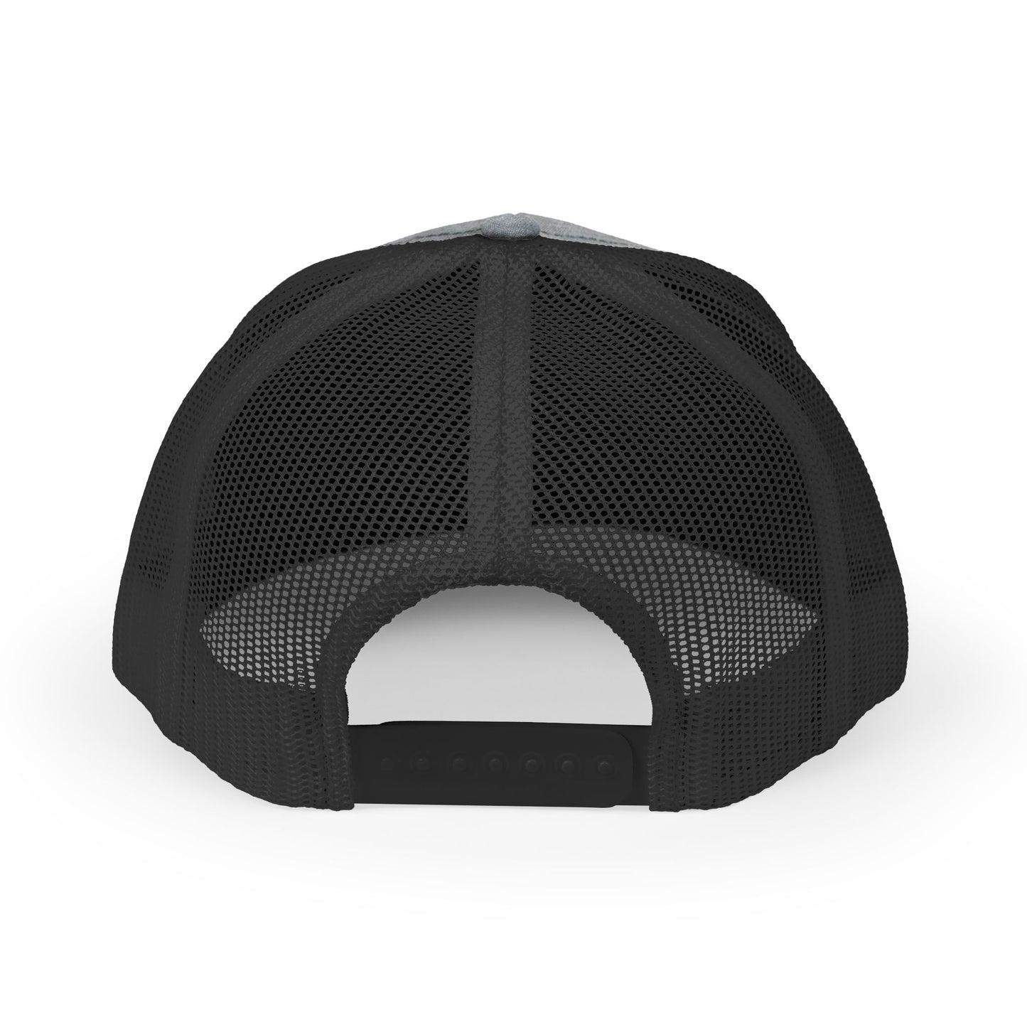 Render Safe Retro Trucker Hat – Red 'Render Safe' Script Logo Mesh Cap