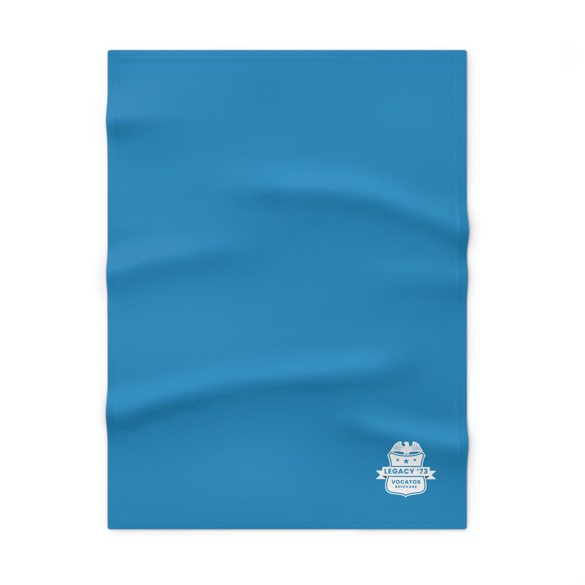 Legacy ‘73 Blue Soft Fleece Baby Blanket — Cozy Nursery Throw for Newborns & Toddlers