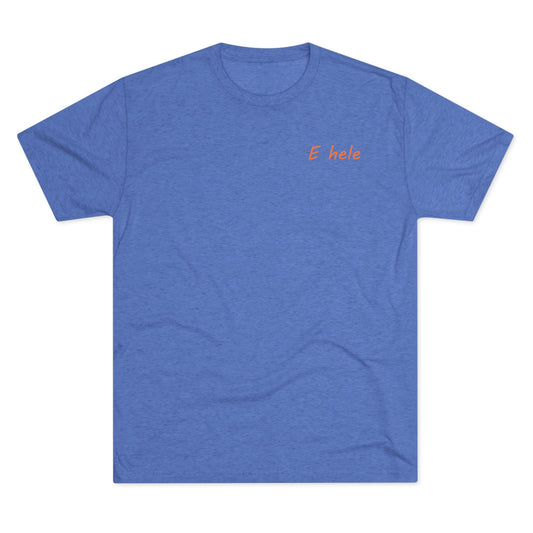 E hele Shark Next Level Tri Blend Tee