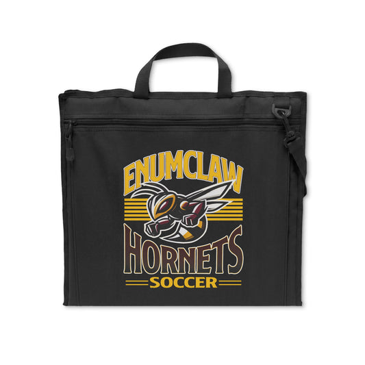 Enumclaw Hornets Soccer Stadium Seat Cushion — Portable Foldable Bleacher Seat with Backrest