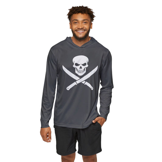 JR 2-Tone Hoodie — Two-Tone Pirate Skull Sports Warmup Hoodie
