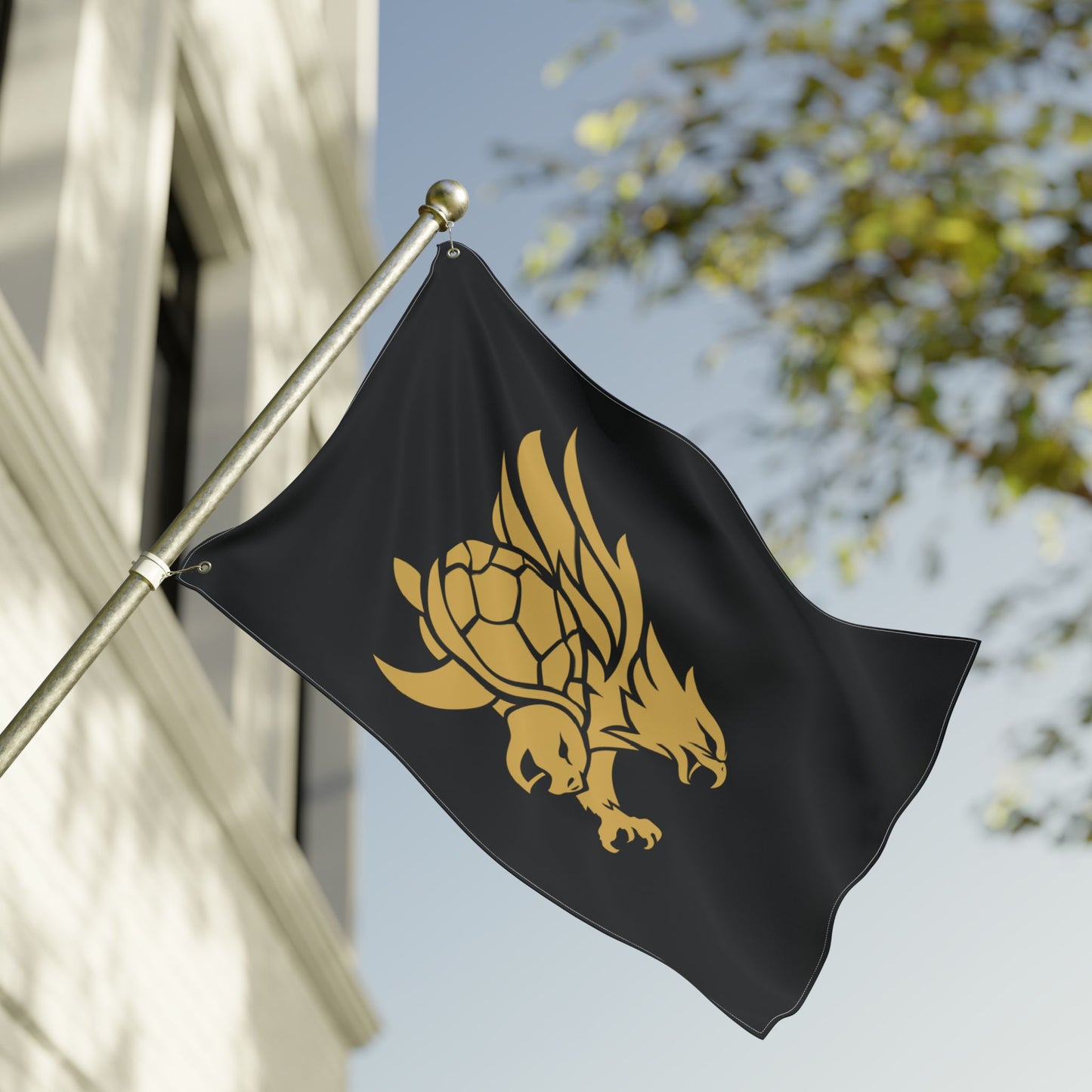 Tribal Gold Double-Sided Flag