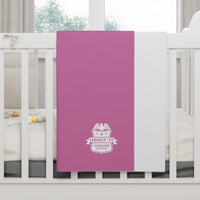 Legacy ‘73 Pink Soft Fleece Baby Blanket — Cozy Nursery Throw for Newborns & Toddlers