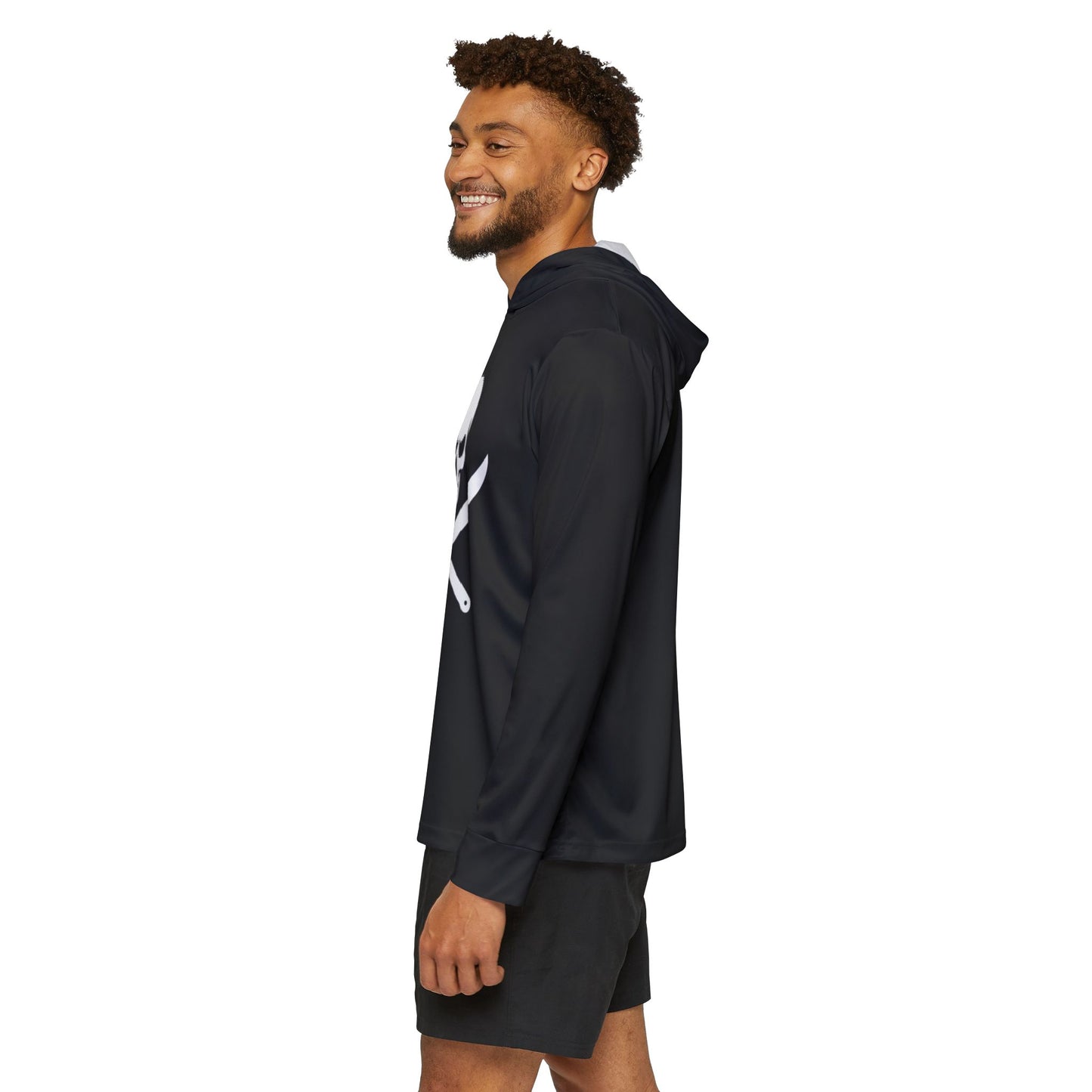 JR 2-Tone Hoodie — Two-Tone Pirate Skull Sports Warmup Hoodie