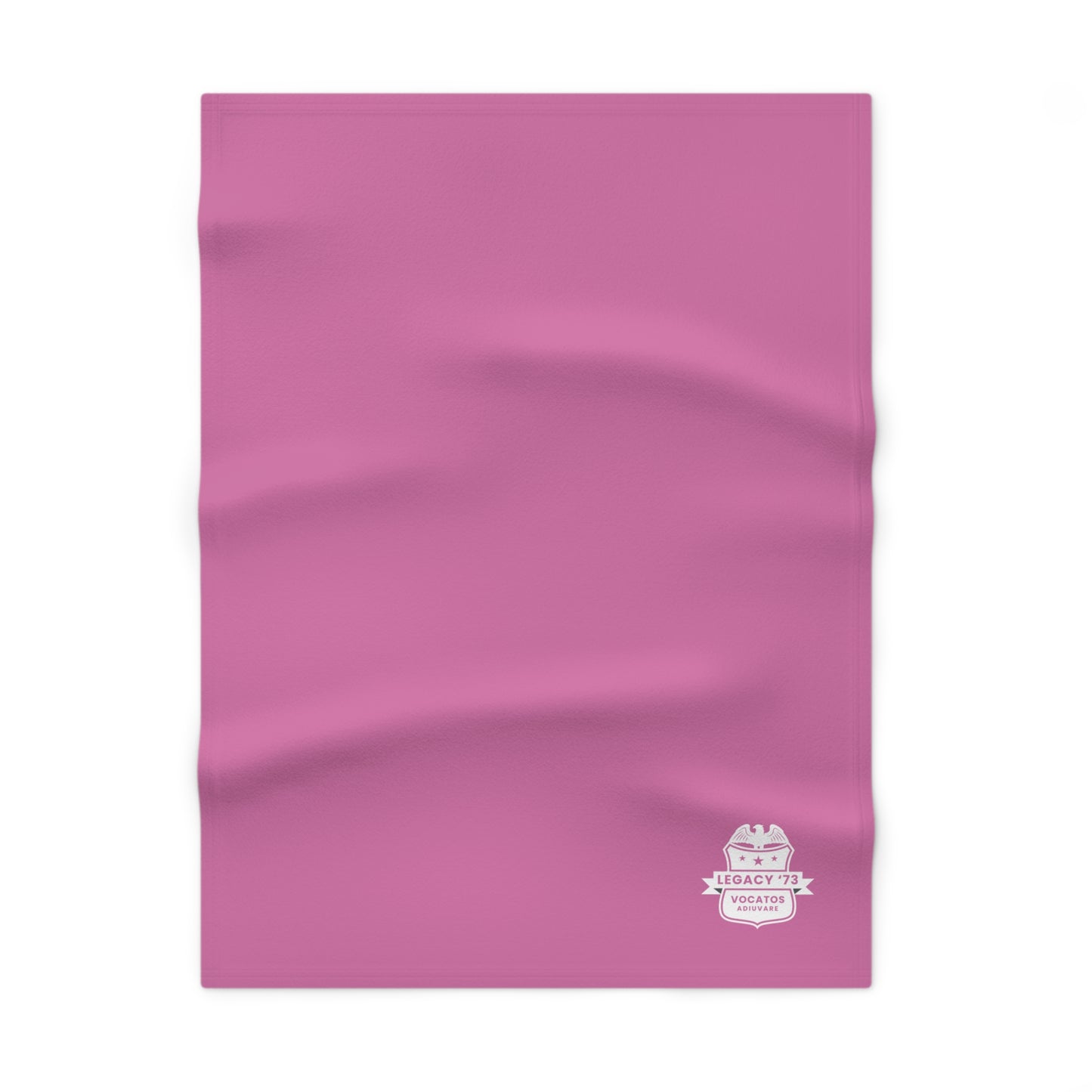 Legacy ‘73 Pink Soft Fleece Baby Blanket — Cozy Nursery Throw for Newborns & Toddlers