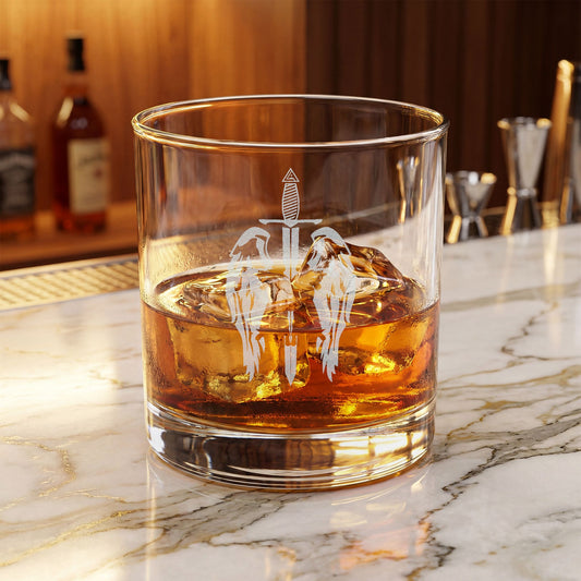 Engraved Whiskey Glass 10.5oz