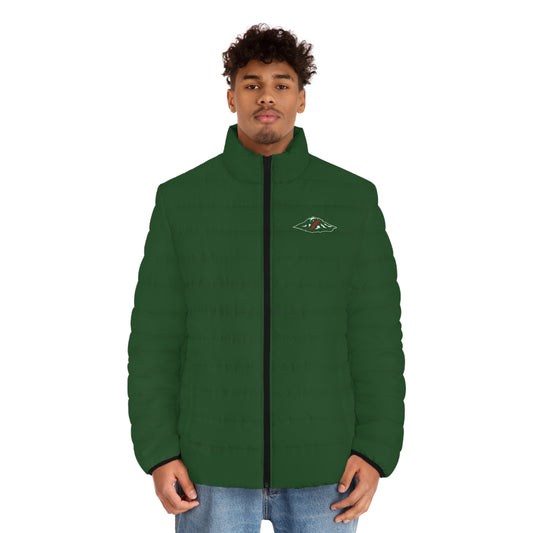 CID Embroidered Mountain Eye Puffer Jacket