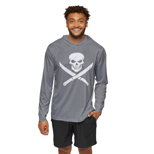 JR 2-Tone Hoodie — Two-Tone Pirate Skull Sports Warmup Hoodie