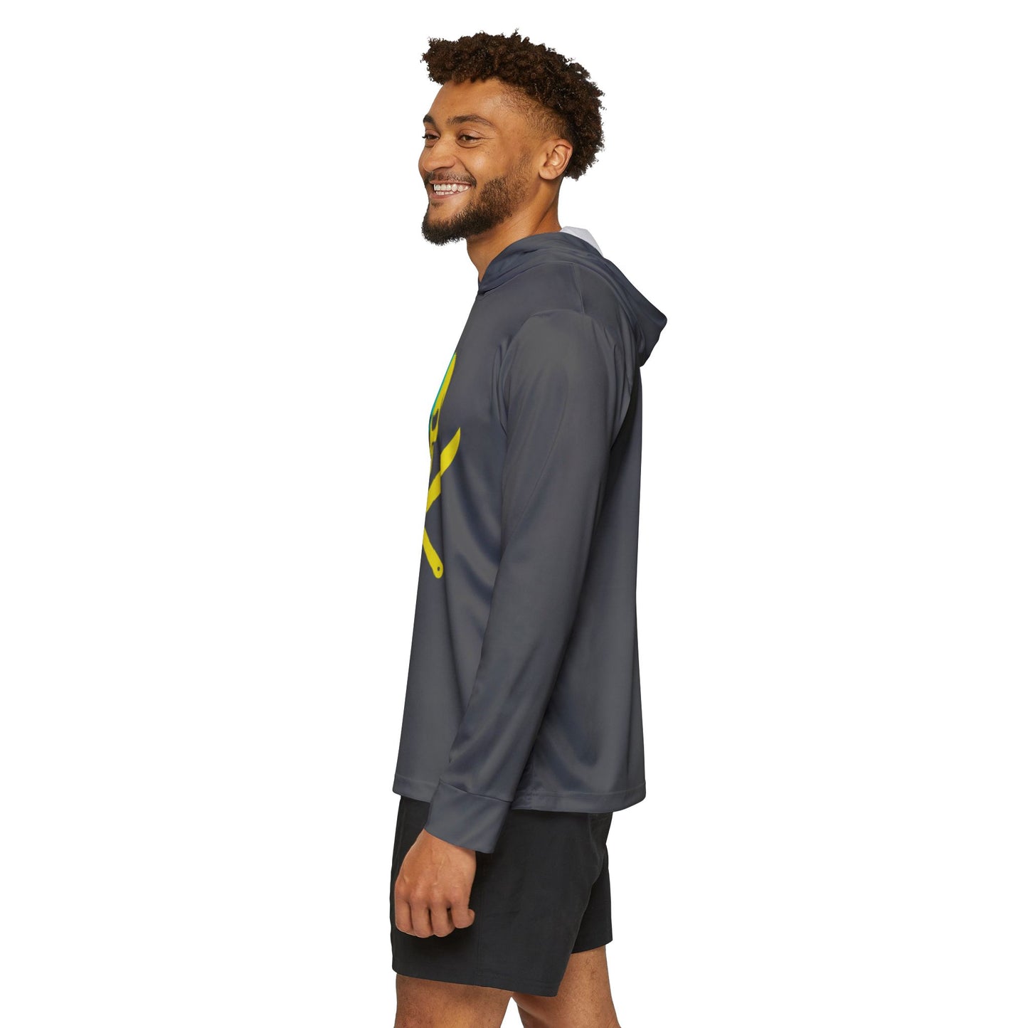 JR 2-Tone Hoodie — Two-Tone Pirate Skull Sports Warmup Hoodie