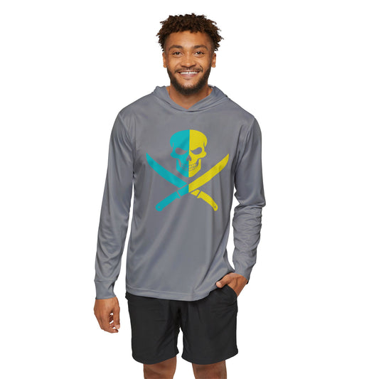JR 2-Tone Hoodie — Two-Tone Pirate Skull Sports Warmup Hoodie