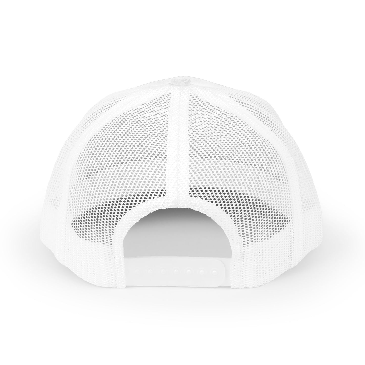 Render Safe Retro Trucker Hat – Red 'Render Safe' Script Logo Mesh Cap
