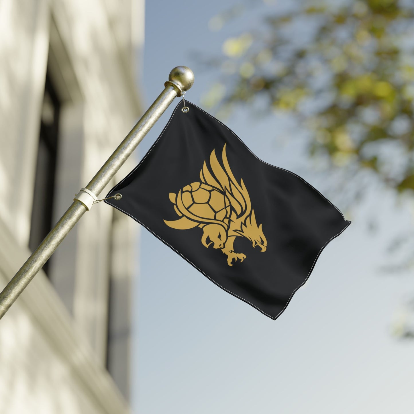 Tribal Gold Double-Sided Flag