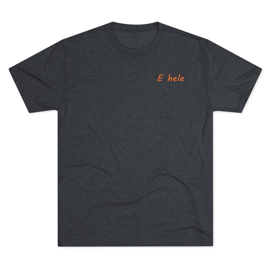 E hele Flag Next Level Tri Blend Tee