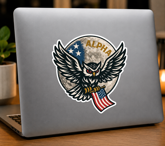 Alpha Kiss Cut Stickers