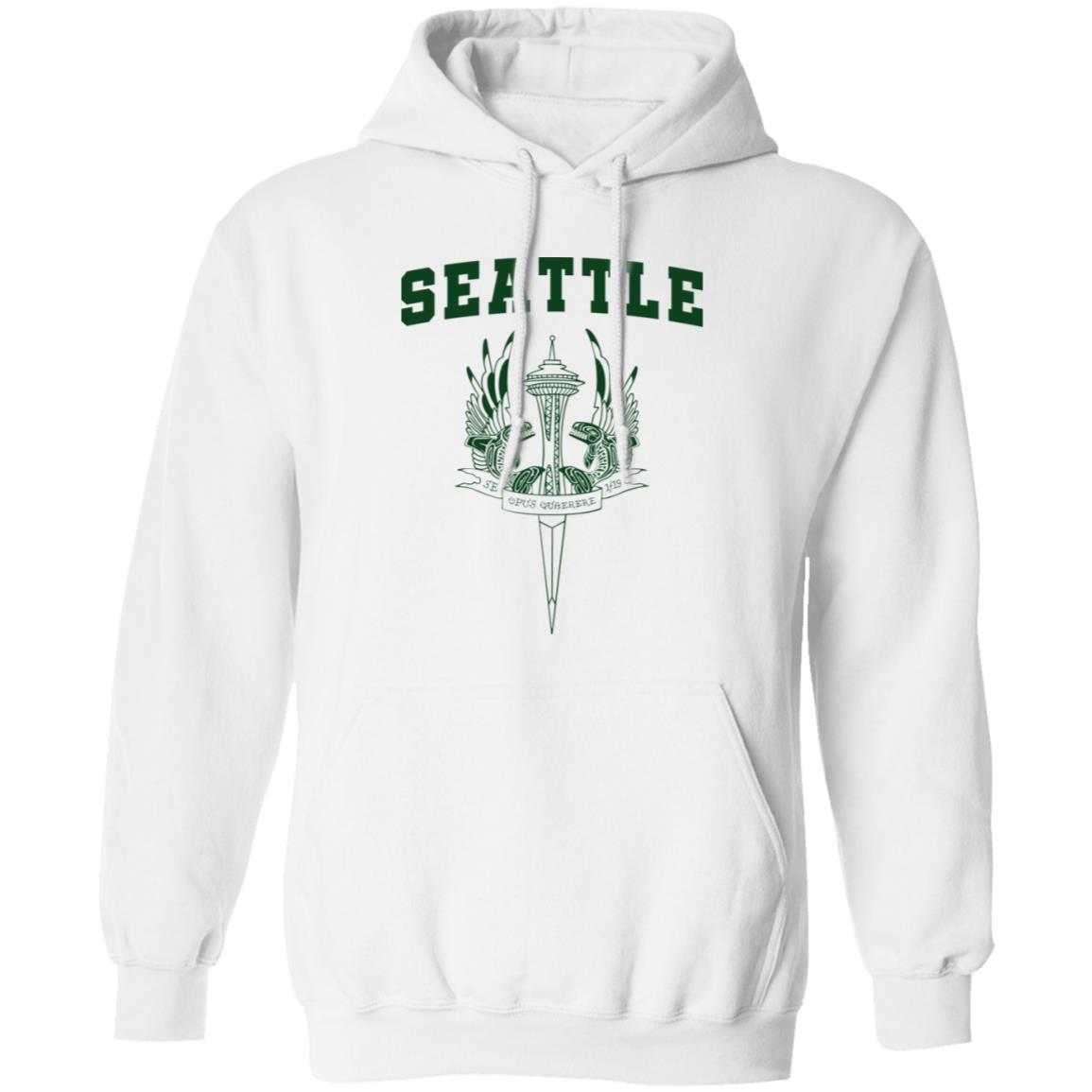 Seattle Logo Green Pullover Hoodie