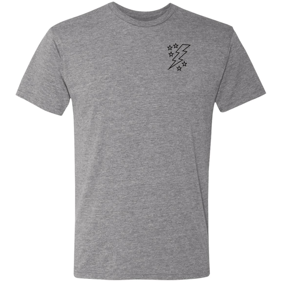 Lightening Bolt Outline Men's Triblend T-Shirt