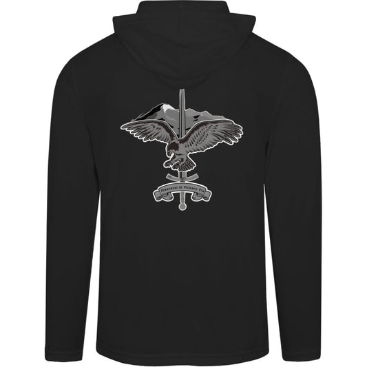 Lakewood Grey Eagle Team 365 Mens Zone Hooded Tee