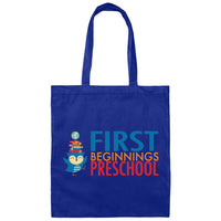 First Beginnings Preschool Canvas Tote Bag