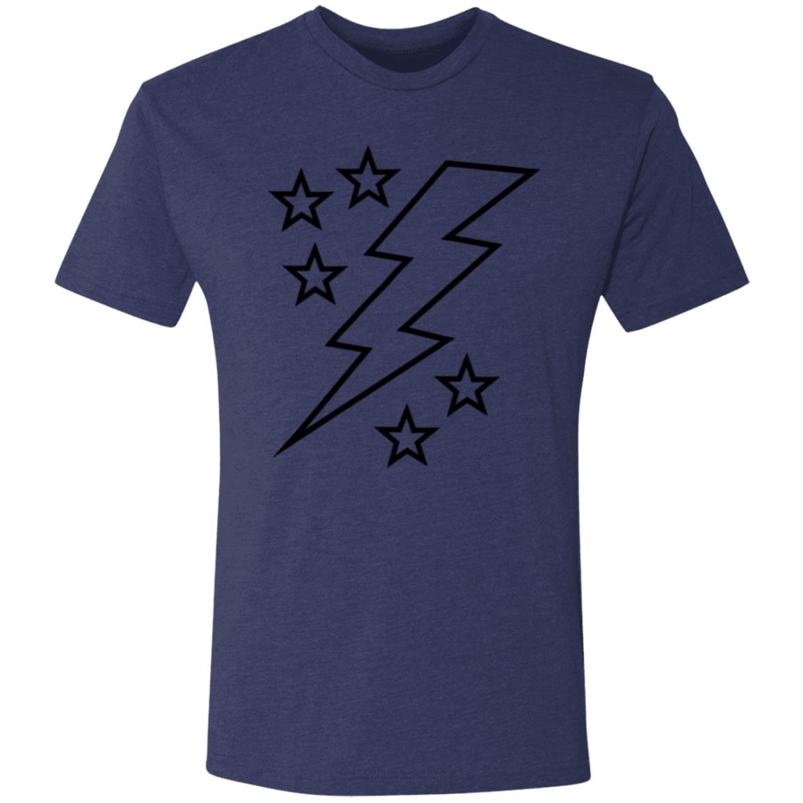 Lightening Bolt Large Men's Triblend T-Shirt