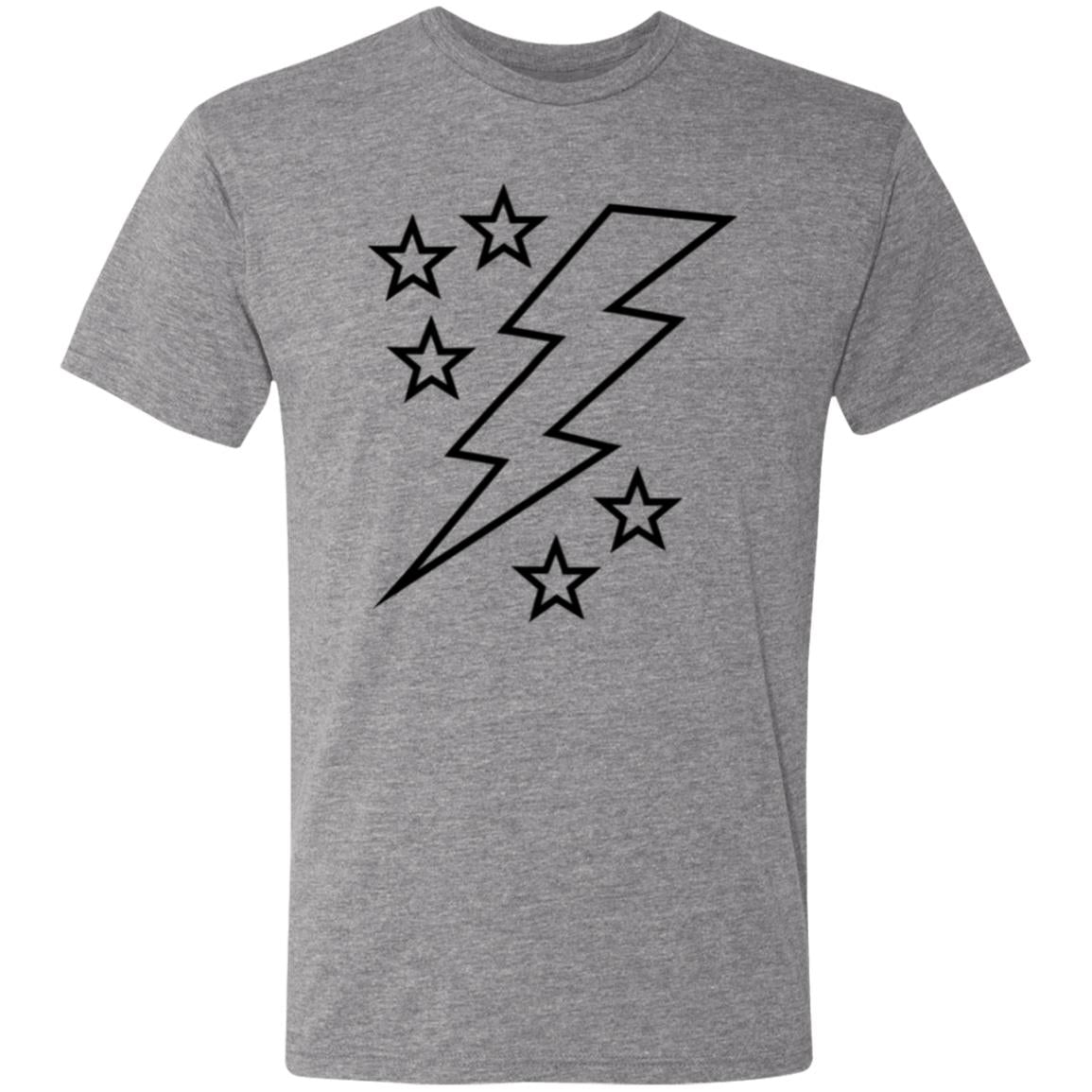 Lightening Bolt Large Men's Triblend T-Shirt