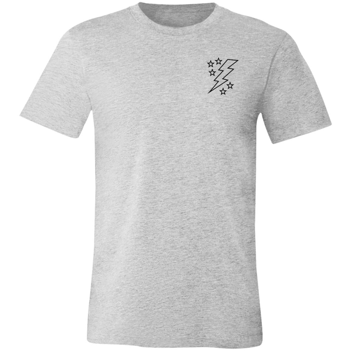 Lightening Bolt Outline Unisex Jersey Short-Sleeve T-Shirt