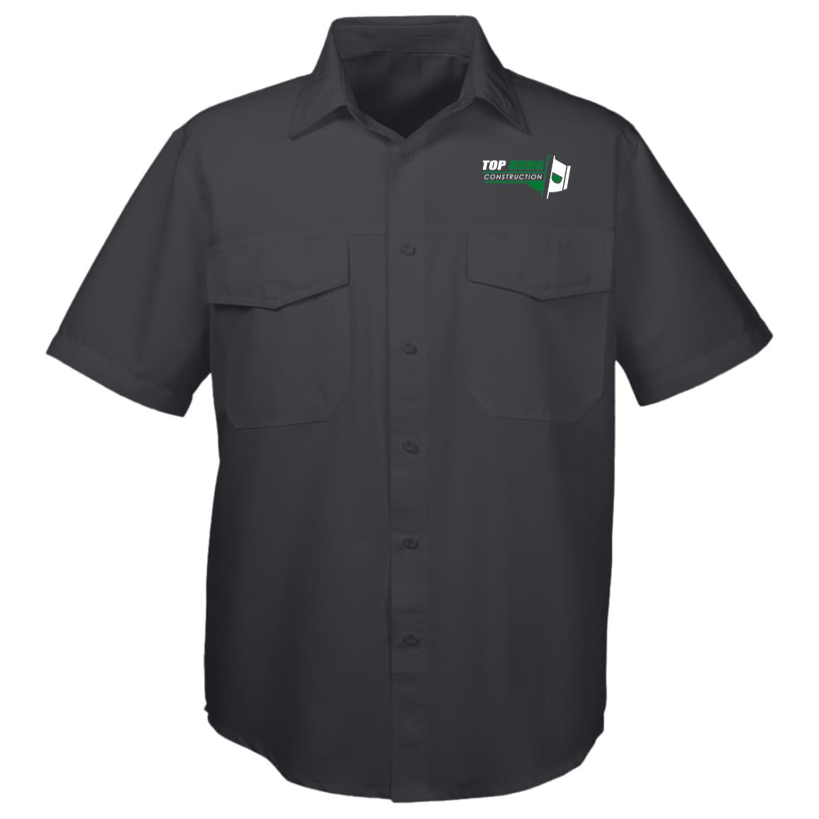 Top Rung Construction Men's Key West Short Sleeve Staff Shirt