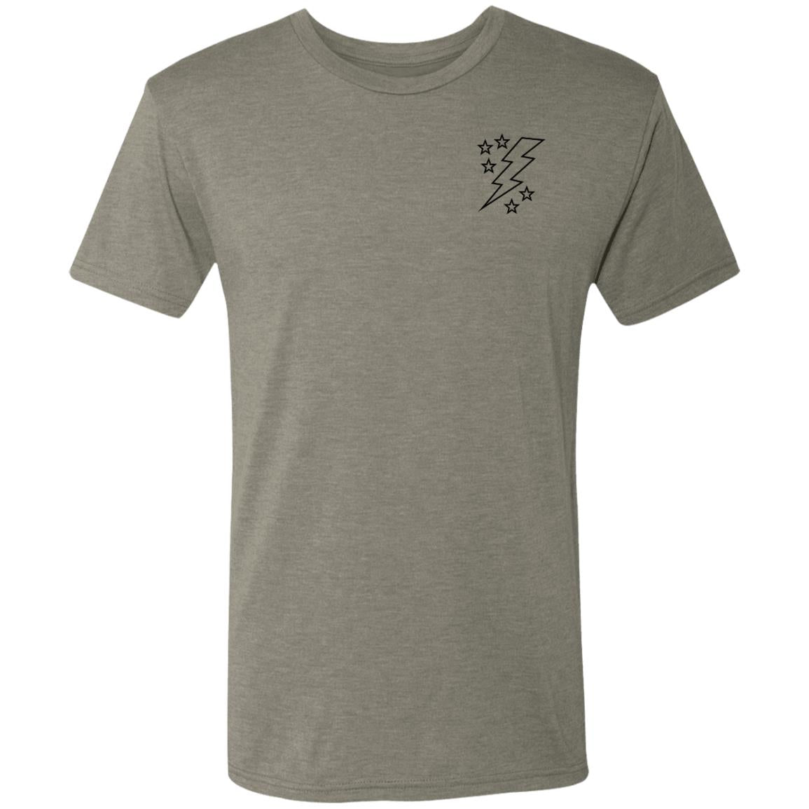 Lightening Bolt Outline Men's Triblend T-Shirt